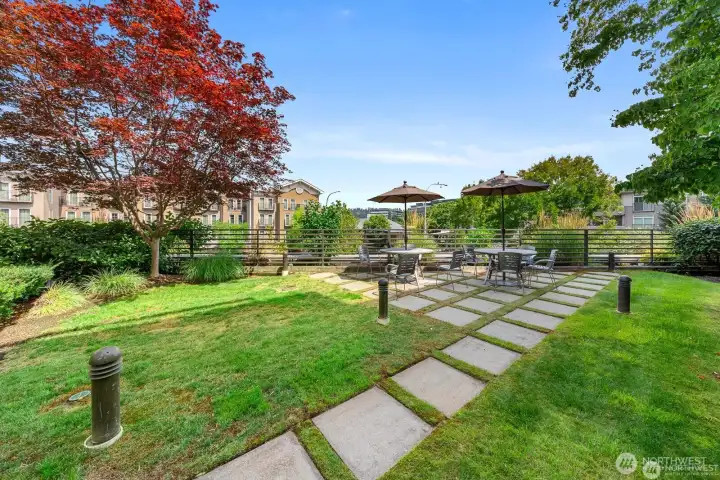 Second floor "Stans Lawn" grass area for BBQ's and relaxing