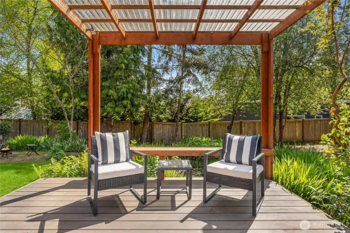 Covered outdoor deck