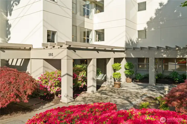 one of only six homes in a coveted Downtown Bellevue enclave