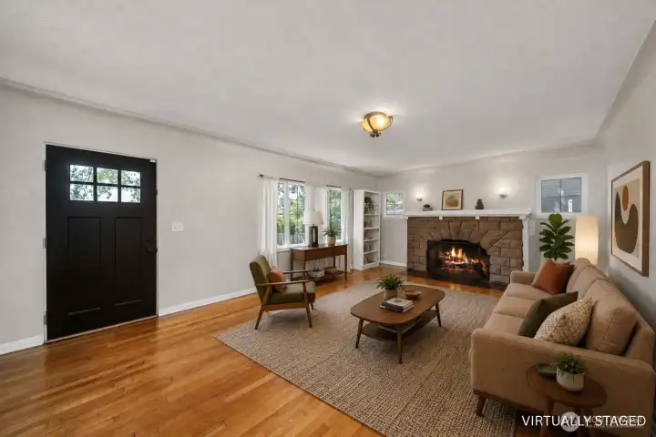 Main Living Space with gas fireplace Main Living Space with gas fireplace