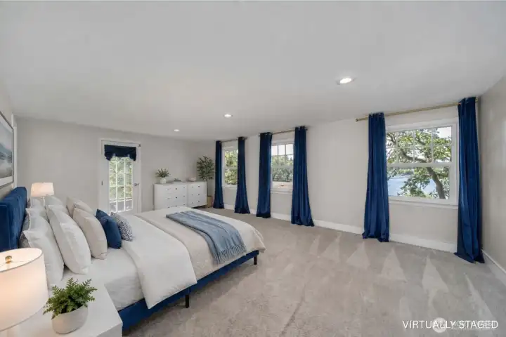 Primary with views of Lake Steilacoom and bacony to enjoy the serene area. Primary with views of Lake Steilacoom and bacony to enjoy the serene area.