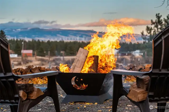 Locally crafted Teanaway firepit.