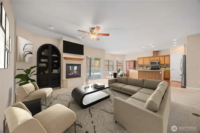 Living Room and Kitchen