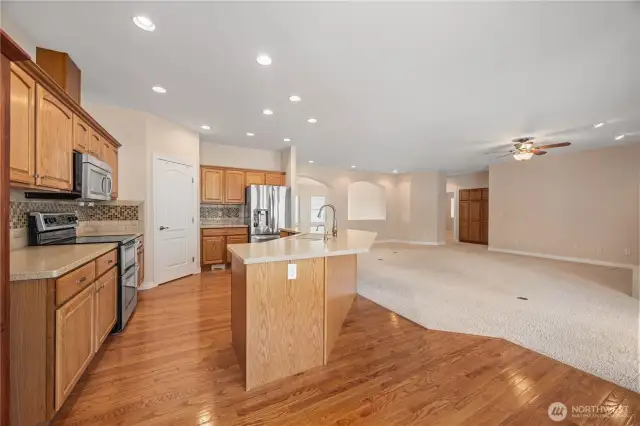 Kitchen and Living Room