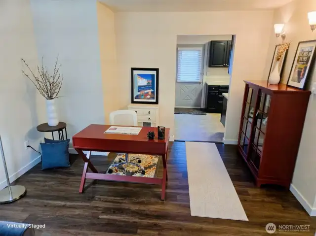 Work Space is a sought after feature in fully furnished rentals. This space is in unit 6601