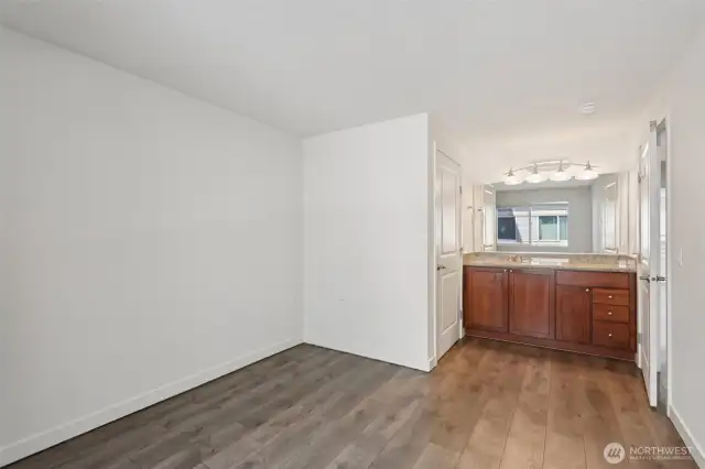 primary has 2nd vanity and large walk-in closet