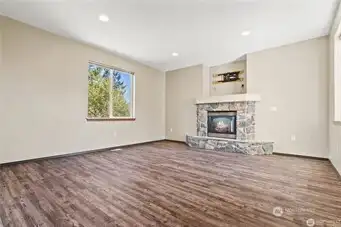 Closer view of living room