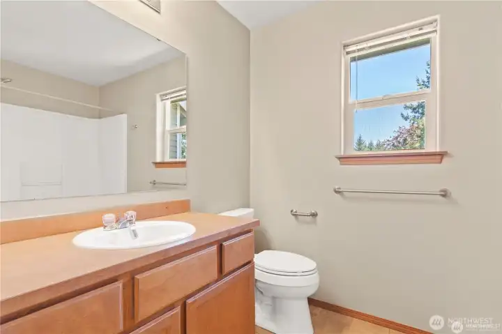 Hallway bathroom