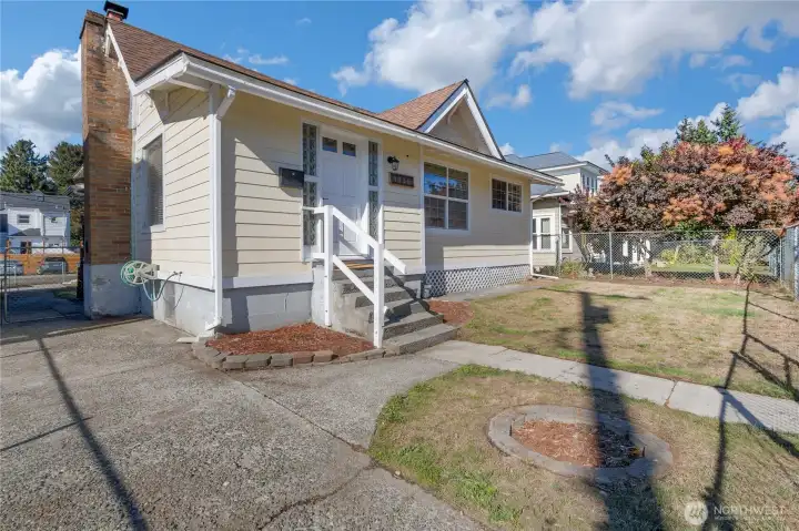 Front of House and Driveway
