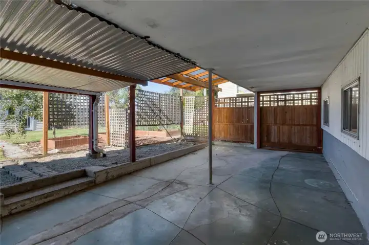 Back Patio under Deck