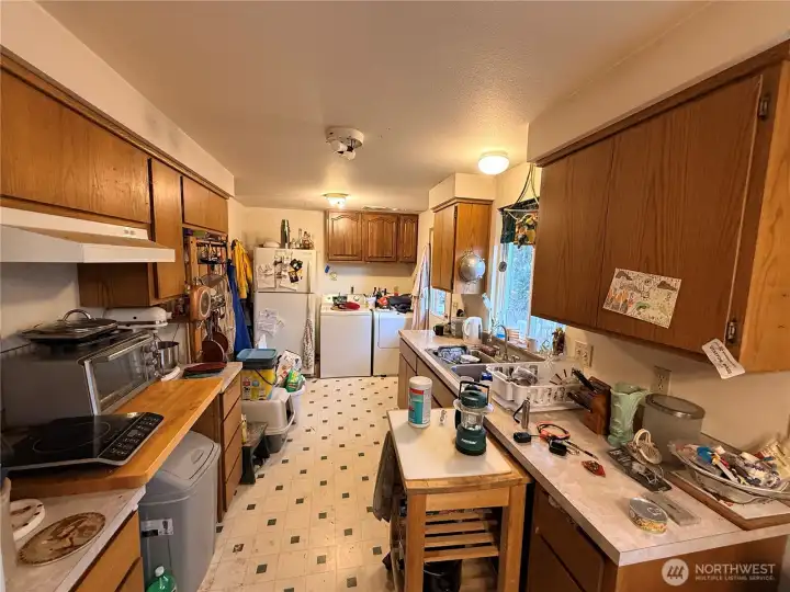 Spacious kitchen for this sized home.