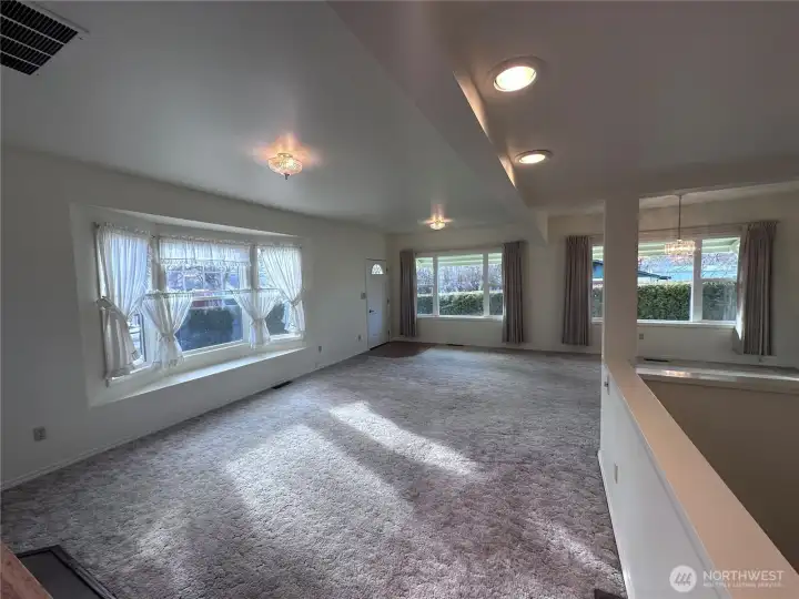 Living Room with Bay Window