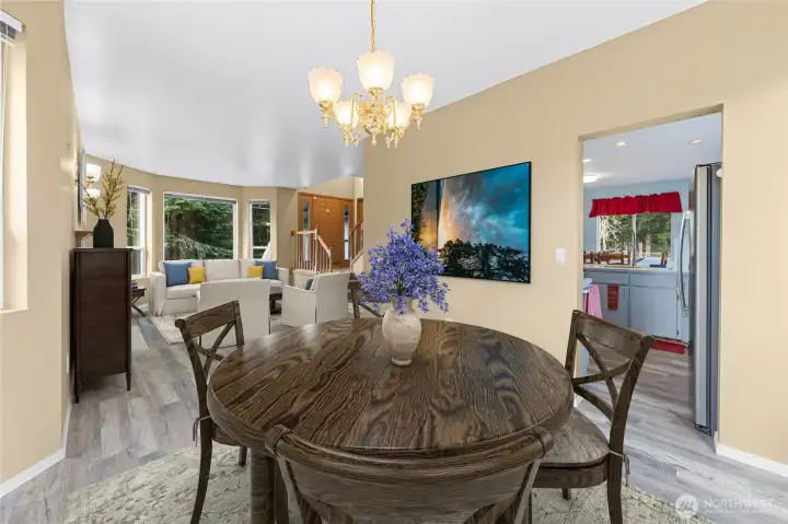 Nice and open with newer LVP flooring~