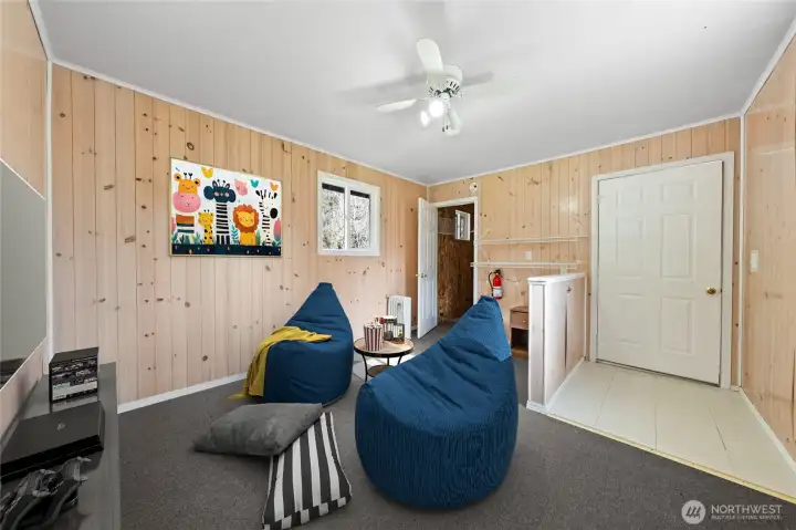 Studio house has power and heat~perfect place for your littles to play!