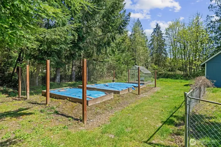 Raised garden beds are just waiting for spring to get here!