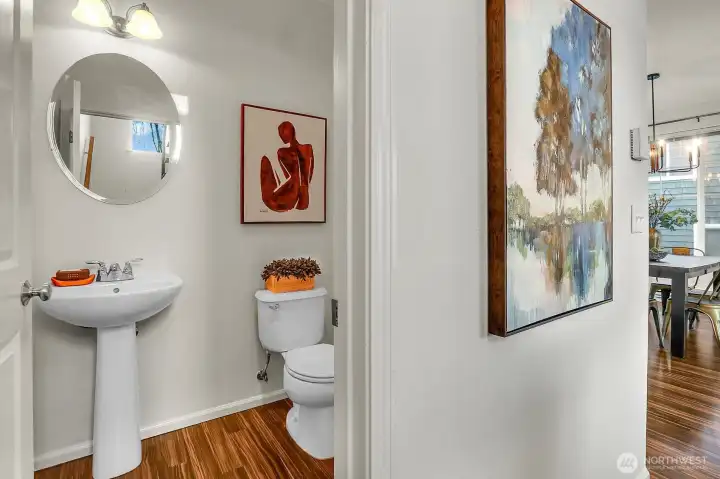 Half bath main floor