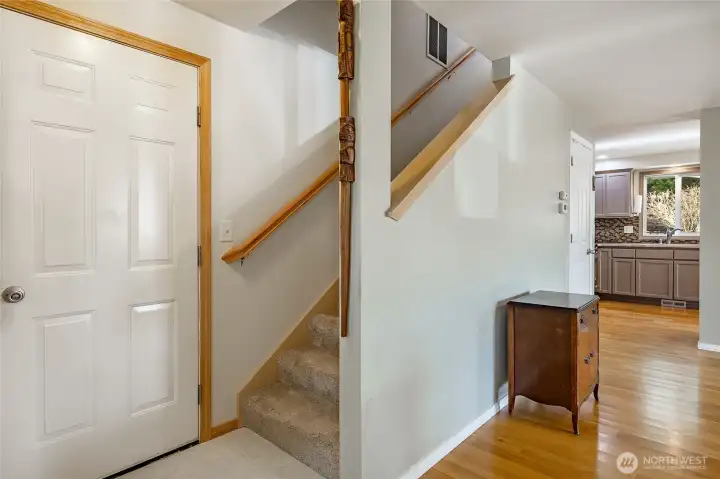 Stairway to 3 Upstairs bedrooms