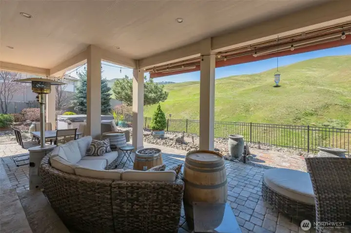 Private backyard with no rear neighbors, offering serene canyon views and incredible outdoor space.