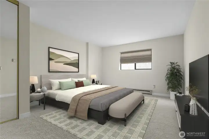 Primary Bedroom Virtually Staged
