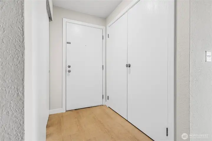 Front door/Laundry Closet