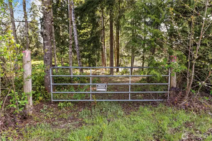 entrance of lower property off John Bailey road