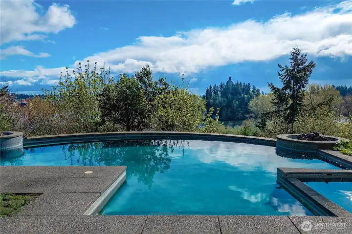 Soak in the pool as you enjoy the incredible view