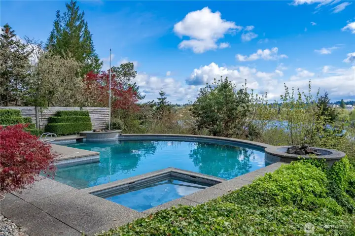 Soak in the pool as you enjoy the incredible view