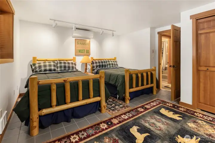 Same lower level room also had a door to the lower level full bathroom.