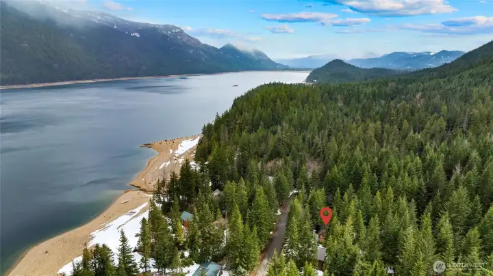 A view to show you how close this home is to the water.