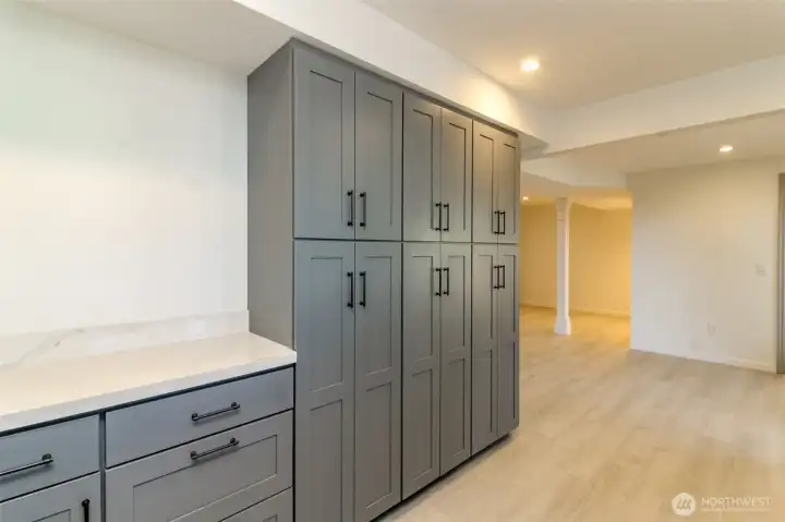 Kitchen and lower level dining