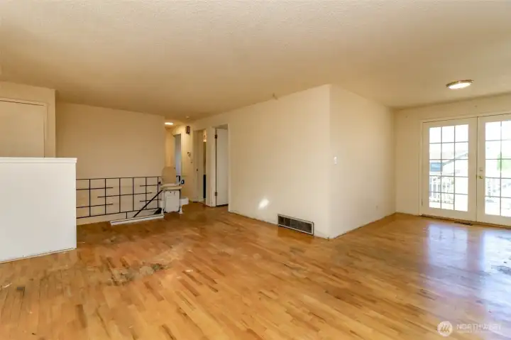 Original oak hardwood flooring throughout main level