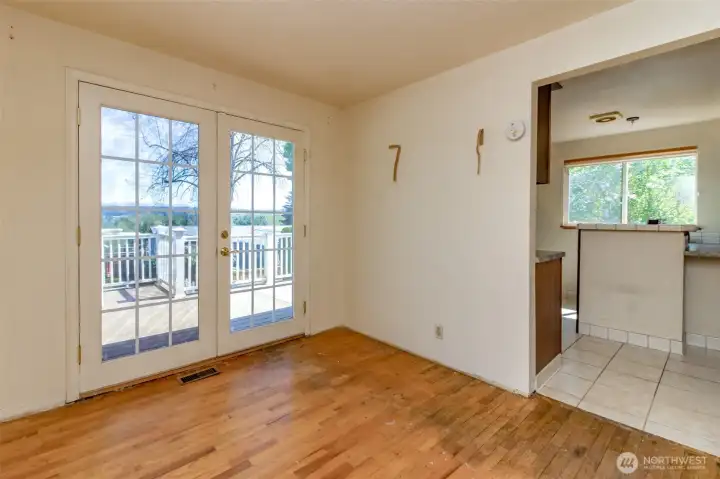 Main floor dining room