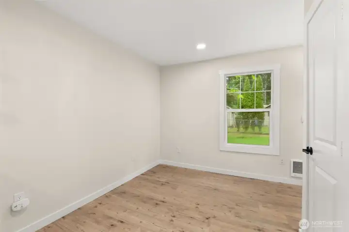 Finished flex space in garage