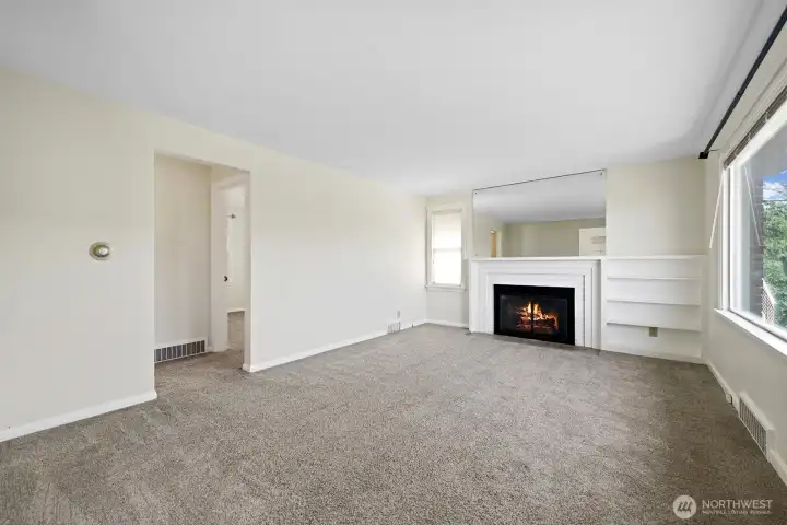 Cute, clean, and well maintained units. Built-ins, fireplace, double pane windows.