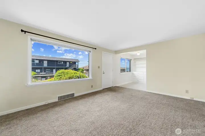 Hardwood floors under the carpet!