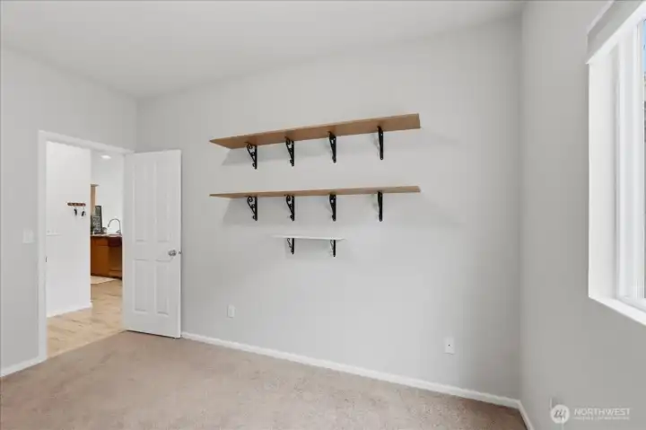 Den Includes Shelving
