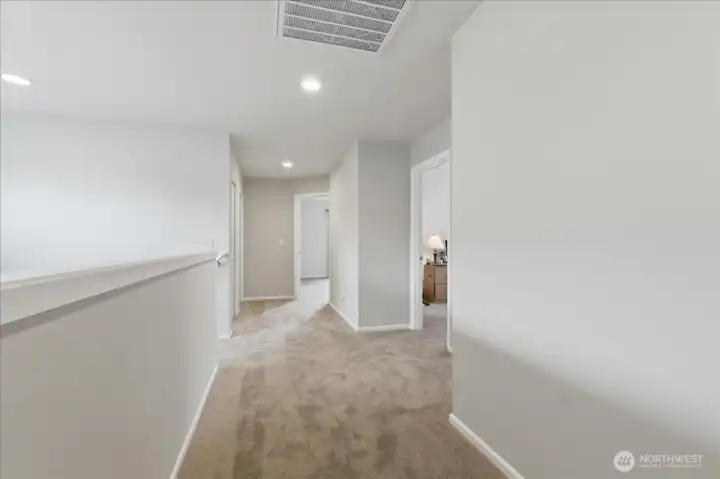 Open & Light Upstairs Hallway