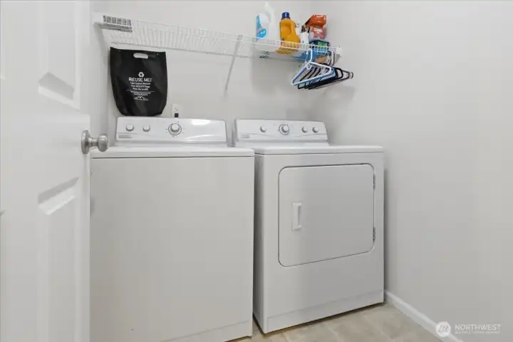 Utility Room Upstairs-Washer & Dryer Included