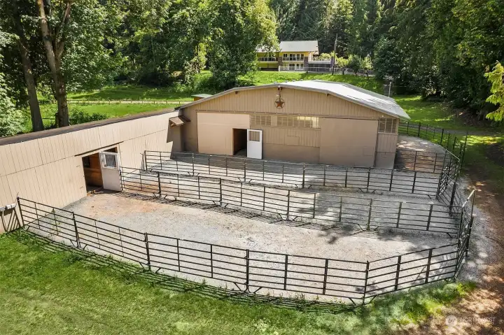 New gravel runs outside each stall New gravel runs outside each stall