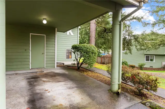 Carport with Storage