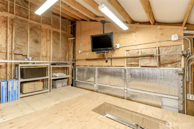 Upper storage area over Stall 2
