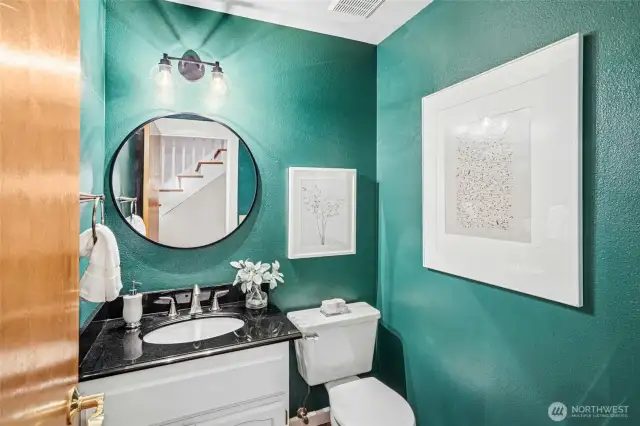 Half bathroom on the main level