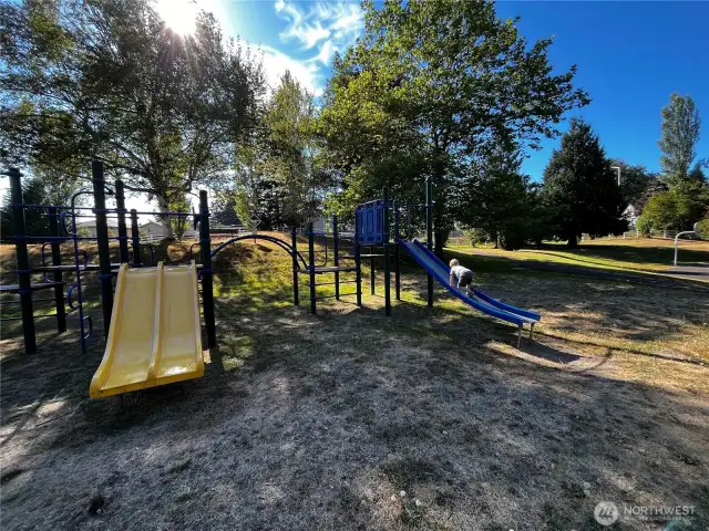 Adjacent to a 7 acre private park with playground and trails