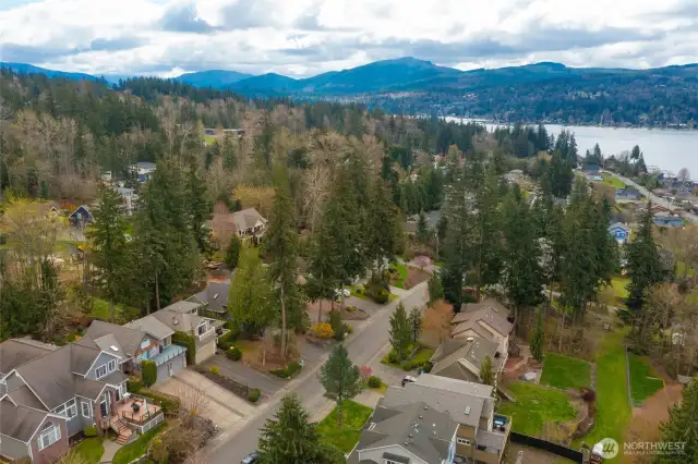 Southerly drone shot of this wonderful street and neighborhood.