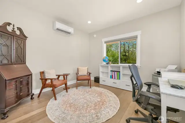 Downstairs office, set up for Murphy Bed