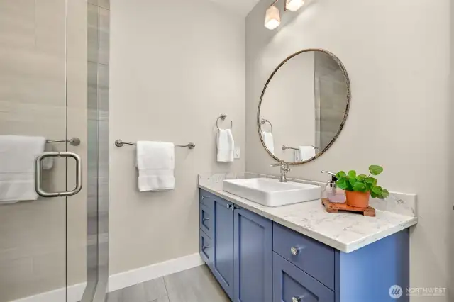 Downstairs 3/4 bathroom