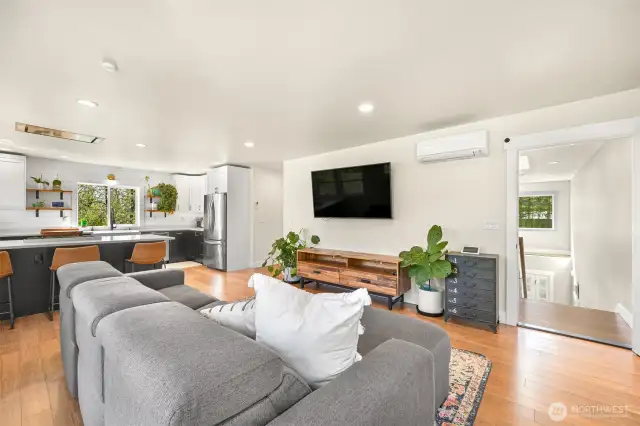 Upstairs living