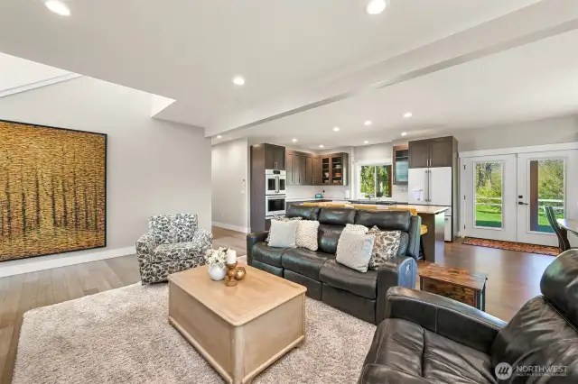 Downstairs living area