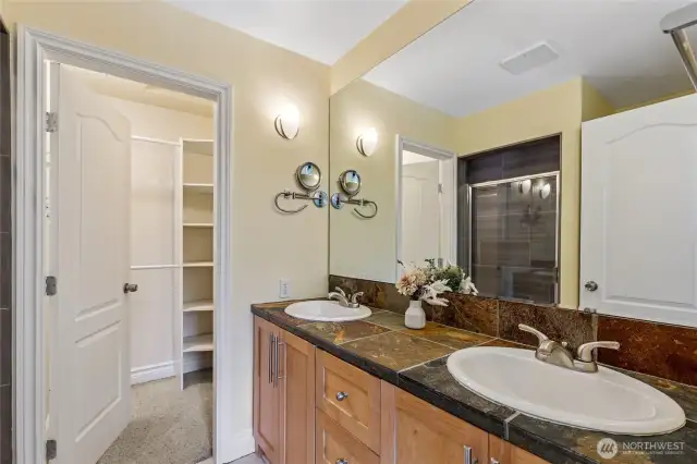 Walk-in Closet and Double Vanities