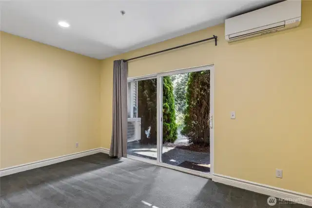 Bonus Room connects to Backyard Patio